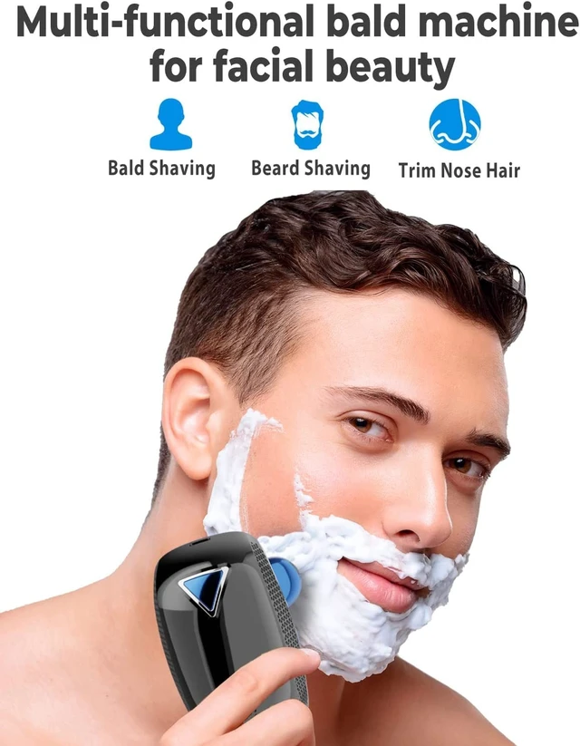 Alt view image 6 of 7 - Sbaill Head Shavers for Bald Men - Electric Head Shavers for Men - Wet & Dry IPX7 Waterproof Cordless Electric Razor for Men, 6-in-1 Rotary Shaver Grooming Kit with Nose Beard Trimmer Hair Clipper