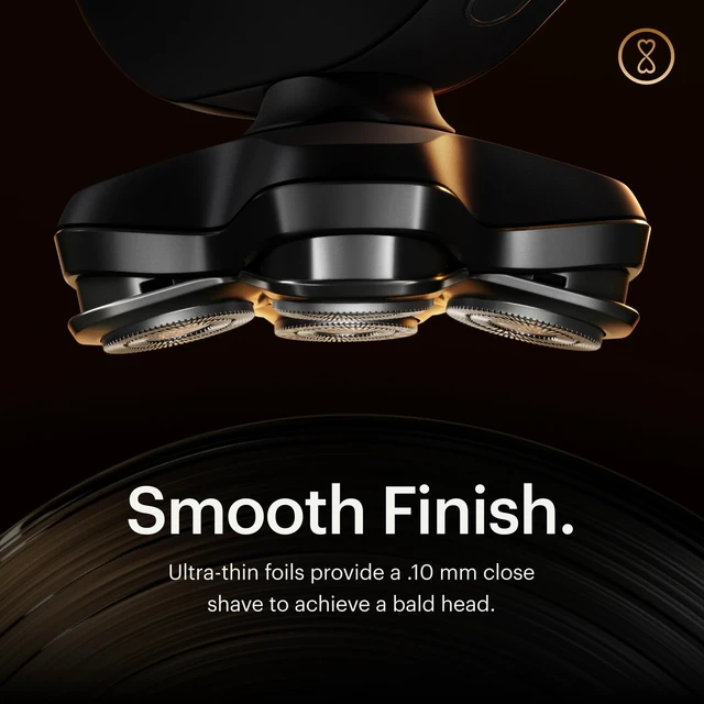 Alt view image 4 of 7 - MANSCAPED® The Dome Shaver PRO Head Shaver for Bald Men | Five Rotary Blade Design with SkinSafe® & FlexAdjust Technology, Wet/Dry, USB-C & Wireless Charging, Travel Lock Compatible