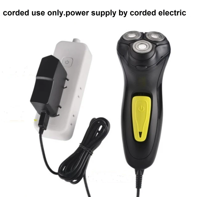 Alt view image 3 of 7 - VSTSERIES Professional Corded Electric Shaver,Self Bald Head Razor,3D Rotary Shaver for Man,Close Shave Face & Head,Pop-up Trimmer for Bold Hair Stubble Beard,12v Powerful Motor,Corded Power Supply