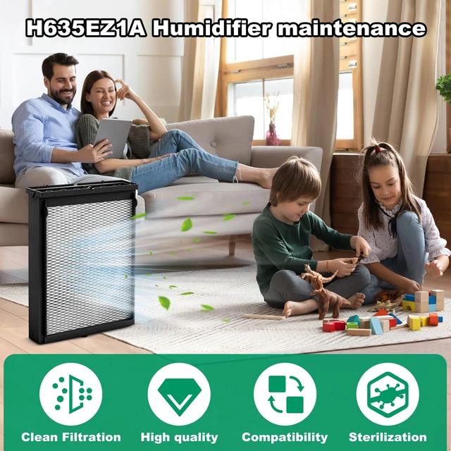 Alt view image 6 of 7 - IHOUMEX H635EZ1A 4839 Humidifier with No.35 Water Panel Compatibily with Aprilaire Models 600, 600A, 600M