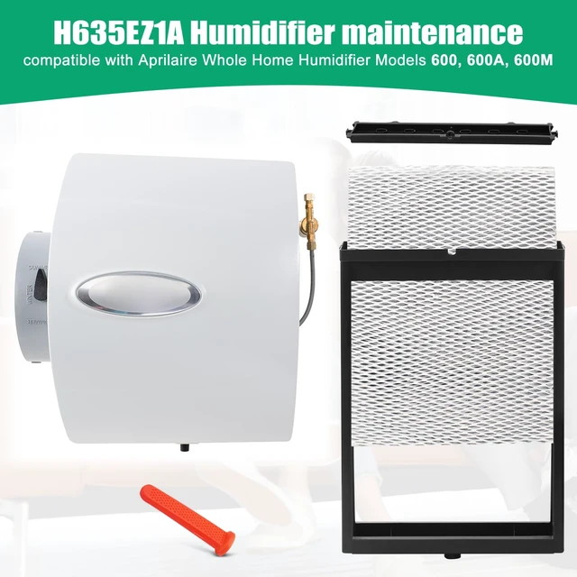 Alt view image 7 of 7 - IHOUMEX H635EZ1A 4839 Humidifier with No.35 Water Panel Compatibily with Aprilaire Models 600, 600A, 600M