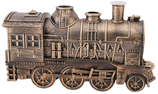 Main image of 300ml Train Diffusers for Essential Oils, Cool Mist Aromatherapy Humidifier with Dual Nozzles, Quiet Vintage Steam Train Design, 2/8H Timer, for Bedroom, Office, Desktop, Christmas Gift