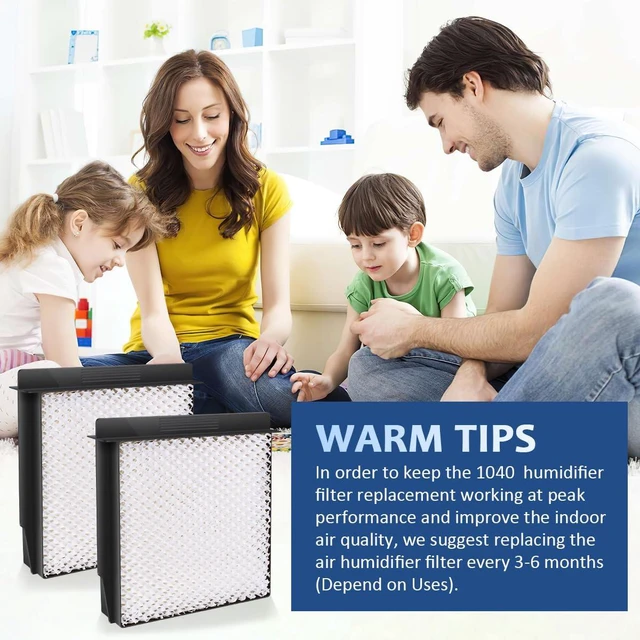 Alt view image 7 of 7 - 1040 Replacement Wick for AIRCARE Essick Air B40 B40-C Humidifier | Replaces 3D6100 5D6700 76D100 CM330ABLK CM330AWHT CM330DBLK CM330DWHT D46720 E35000 E27000 MA0300 MA0500-4 Pack
