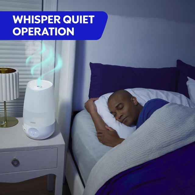 Alt view image 7 of 7 - Vicks Filter-Free Plus Cool Mist Humidifier for Medium Rooms, 1.2 Gal Tank | Filter-free cool mist ultrasonic humidifier for baby, kids, and adult rooms, works with Vicks VapoPads