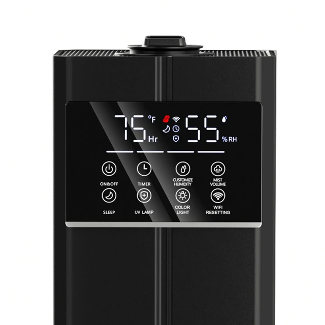 Main image of Zeova 9L/2.4Gal Smart Cool Mist Humidifier Replacement Head, Quiet Ultrasonic Humidifier Accessory for Home, Office (Black)