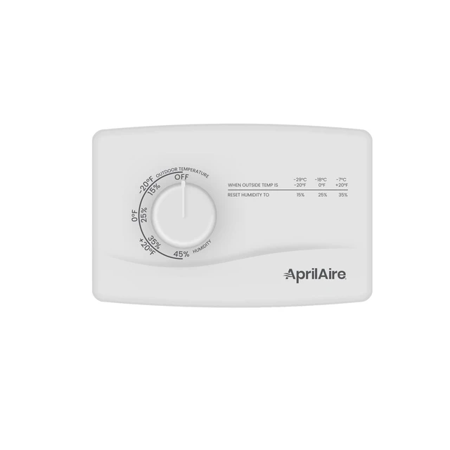 Main image of AprilAire 4655 Manual Whole-House Duct or Wall Mounted Humidifier Control Humidistat for AprilAire Whole-House Humidifiers, Low Voltage 24VAC
