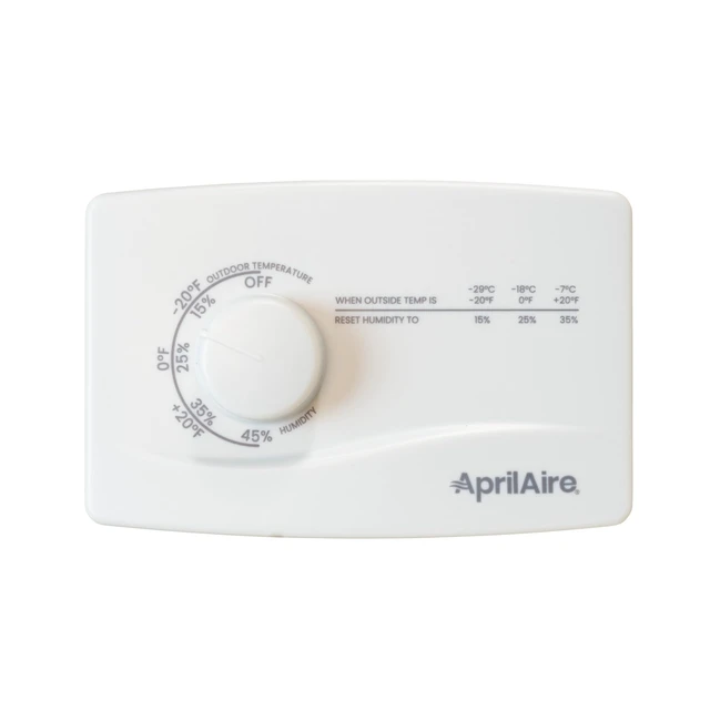 Alt view image 4 of 6 - AprilAire 4655 Manual Whole-House Duct or Wall Mounted Humidifier Control Humidistat for AprilAire Whole-House Humidifiers, Low Voltage 24VAC