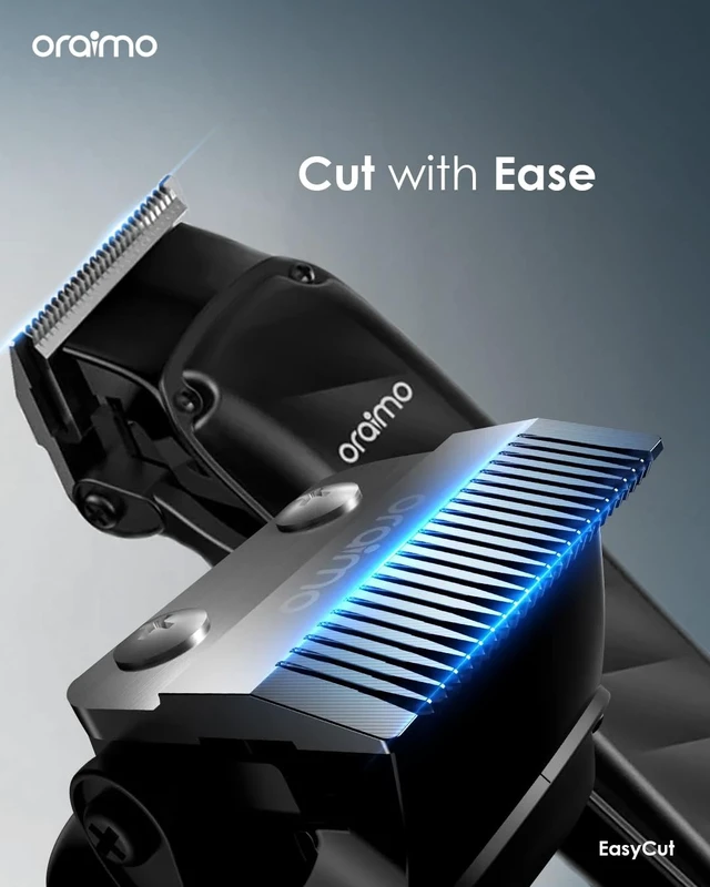 Alt view image 2 of 7 - Oraimo Hair Clippers for Men, Precision T-Blade, Cordless Hair Cutting Kit | 7000 RPM Powerful Motor, 150-Min Runtime, 4 Guide Combs, USB-C Charging, Easy Self-Haircuts