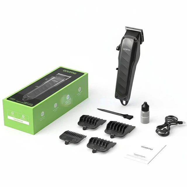 Alt view image 7 of 7 - Oraimo Hair Clippers for Men, Precision T-Blade, Cordless Hair Cutting Kit | 7000 RPM Powerful Motor, 150-Min Runtime, 4 Guide Combs, USB-C Charging, Easy Self-Haircuts