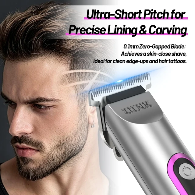Alt view image 5 of 7 - UINK Professional Hair Clippers and Trimmer Set, Cordless 2-in-1 Combo Kit | Cordless Hair Cutting Styling Set, High Power Motor ,Smart LCD Display, 2-in-1 Combo Kit