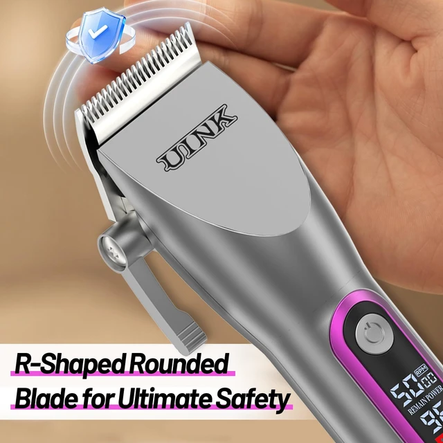 Alt view image 6 of 7 - UINK Professional Hair Clippers and Trimmer Set, Cordless 2-in-1 Combo Kit | Cordless Hair Cutting Styling Set, High Power Motor ,Smart LCD Display, 2-in-1 Combo Kit