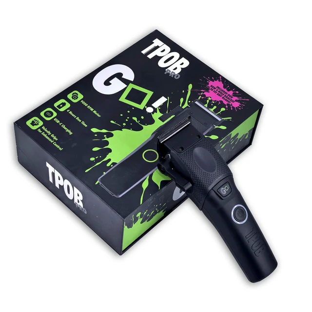Alt view image 5 of 6 - TPOB GO Professional Barber Hair Clippers for Men - 7000-9000 RPM TORQ Motor with Instant Boost, Graphene Architek Blade, Cordless Hair Cutting Machine with 5-Click Lever & 4-Hour Battery (Black)
