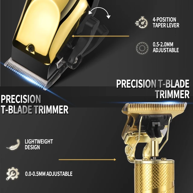 Alt view image 3 of 7 - pebsoa Hair Clippers for Men, 4-in-1 Cordless Grooming Kit with Trimmer | 4-in-1 grooming kit with hair clipper, T-blade trimmer, dual foil shaver and nose trimmer for complete home grooming