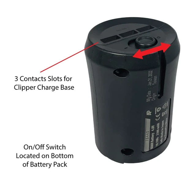 Alt view image 4 of 4 - Artisan Power Clipper Battery Replacement for Oster Cordless Clippers | Powerpro & Powerpro Ultra | 60% More Capacity | NiMH Rechargeable | Cordless Clipper