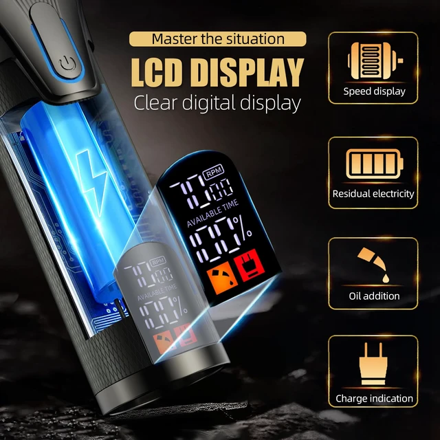 Alt view image 7 of 7 - KIKIDO Professional Hair Clippers for Men,USB Rechargeable Hair Trimmer,Men's Grooming Kit for Hair, Face, Beard, for Barbers Shop & Home Use