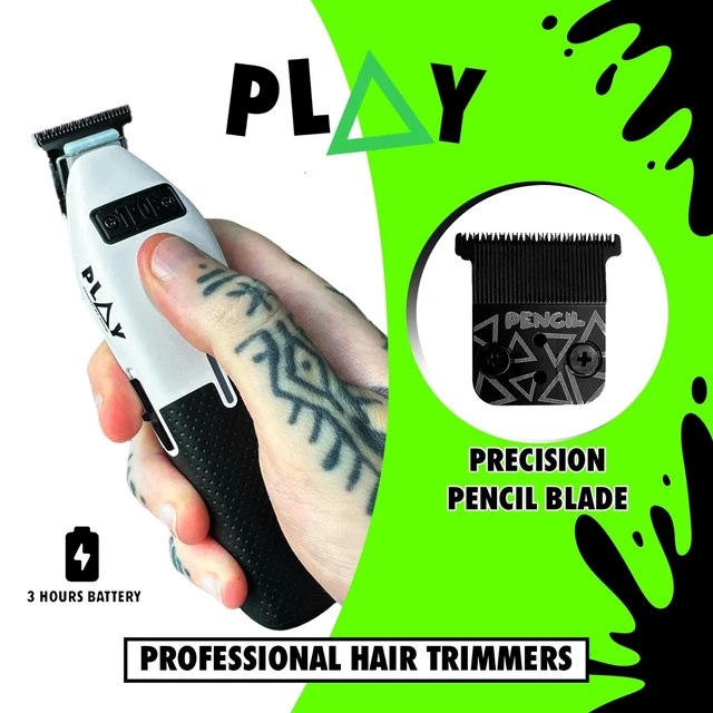 Alt view image 2 of 5 - TPOB Play Professional Barber Hair Trimmer for Men 7000 RPM (White)