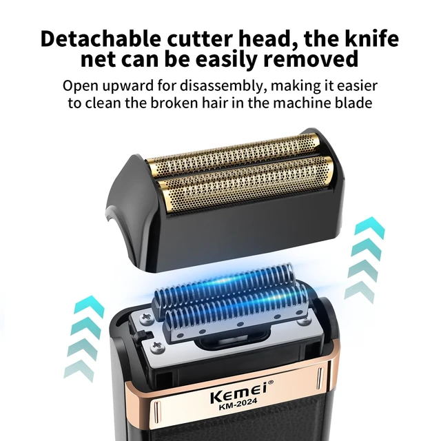 Alt view image 6 of 7 - KEMEI Trimmers Cordless Hair Clippers for Men, Hair Cutting Kit | Barber Clipper T-Blade Beard Trimmer Foil Shaver Set, Rechargeable Electric Fade Clipper , KM-1071, KM-PG2299, KM-2024