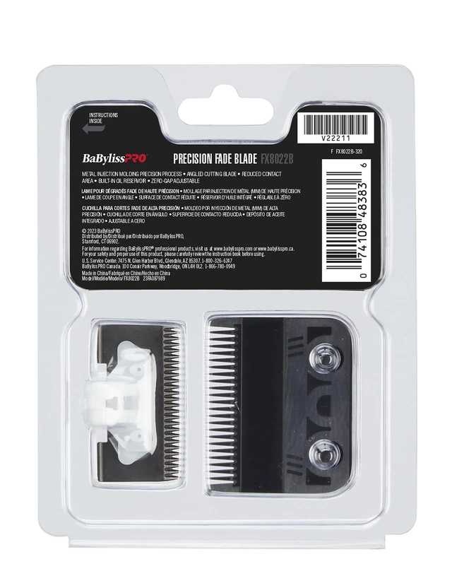 Alt view image 3 of 4 - BaBylissPRO Black Titanium Precision Fade Blade MIM Process