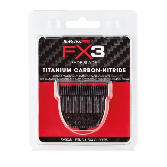 Alt view image 5 of 6 - BaBylissPRO FX903B FX3 Titanium Carbon Nitride Fade Replacement Clipper Blade