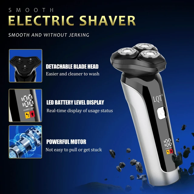 Alt view image 4 of 7 - LQT Hair Clippers for Men 4-in-1 Cordless Clippers Set Beard and Mustache Trimmer for Men Electric Shaver Nose and Ear Hair Trimmer with Comb, Wrap, Bag, to Son Husband Father Men's Gifts