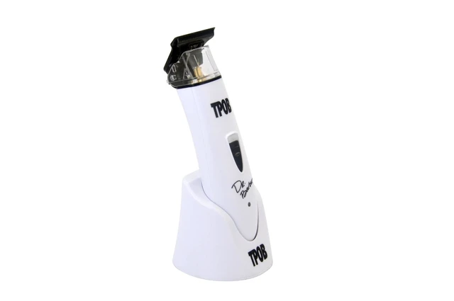 Alt view image 2 of 7 - TPOB Ghost X Beard Trimmer for Men - Professional Hair Trimmer, 7000 RPM Cordless T-Blade Edger Clipper with DLC Blade, Rechargeable Electric Beard Shaver, Whisper Quiet for Barber & Home Use (White)