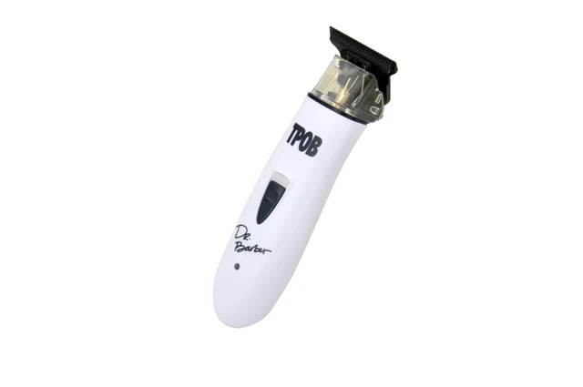 Alt view image 6 of 7 - TPOB Ghost X Beard Trimmer for Men - Professional Hair Trimmer, 7000 RPM Cordless T-Blade Edger Clipper with DLC Blade, Rechargeable Electric Beard Shaver, Whisper Quiet for Barber & Home Use (White)