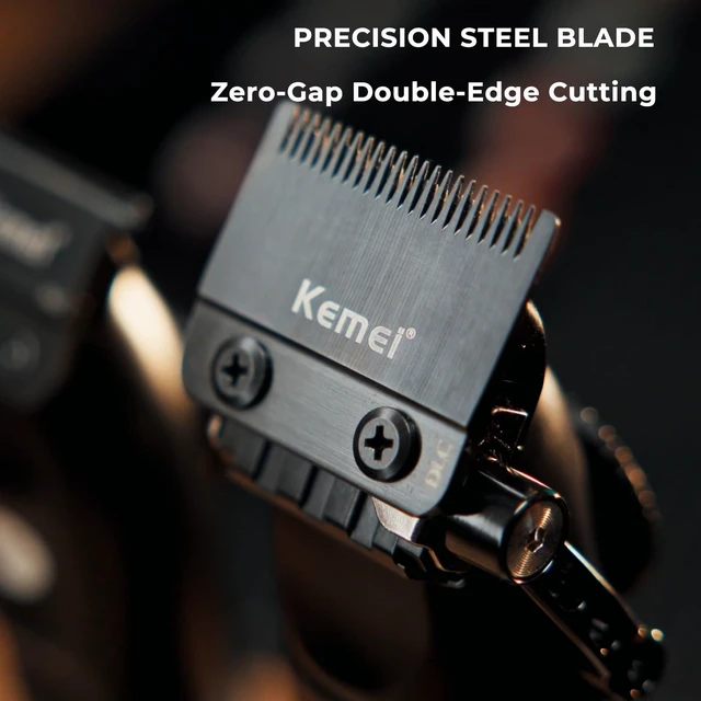 Alt view image 5 of 7 - KEMEI 1867 Professional 21-Speed Metal Hair Clippers for Barbers Home | Aluminum Alloy Body Cordless Barber Clippers for Men, Zero Gap, 9000 RPM, LED Display