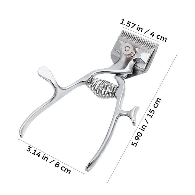 Alt view image 5 of 7 - POPETPOP 3pcs Manual Hair Clippers and Set Vintage Operation Non-Electric Hairdressing Tool for Quick and Silent Hair Cutting