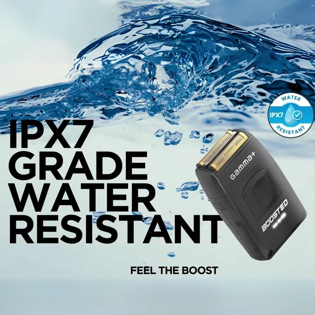 Alt view image 4 of 7 - GAMMA+ Boosted Cordless Double Foil Shaver with Integrated Micro Trimmer | USB-C Rechargeable, Up to 11,000 RPM, Water Resistant, IPX7