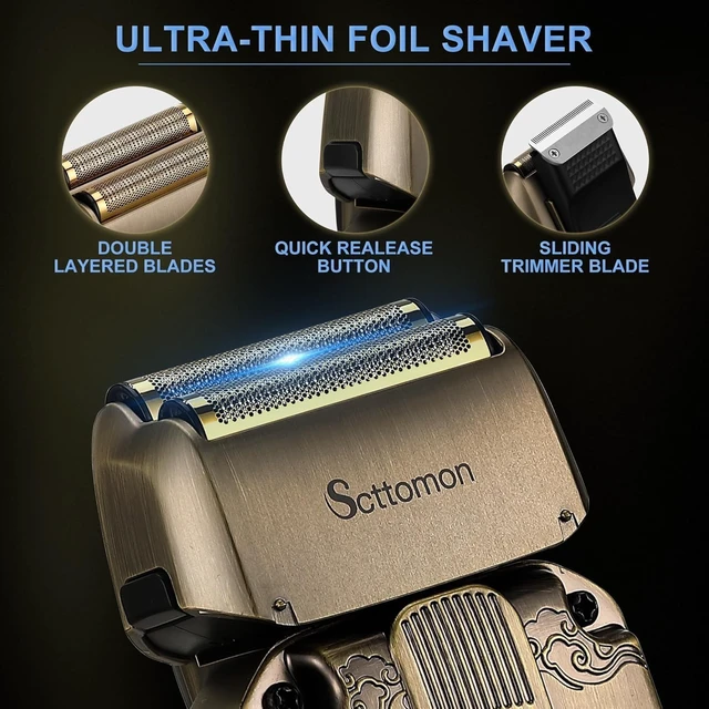 Alt view image 5 of 7 - Scttomon Beard Trimmer Kit Hair Clipper Set Professional Electric Foil Shaver Razor for Men Haircutting Machine for Barber Clippers and Trimmers Grooming Kit Nose Body Hair Trimmer