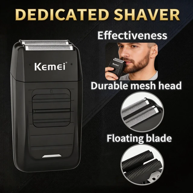 Alt view image 5 of 7 - KEMEI Professional Hair Clippers for Men, Cordless Barber Clippers, Beard Trimmer and Electric Shaver Set with Replacement Heads, KM-2299, KM-2296, KM-1102