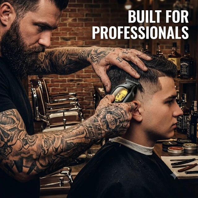 Alt view image 6 of 6 - KEMEI 1378 Professional Cordless T-Blade Trimmer for Men, Detailer Razor | Maglev DLC Blade, Relentless 8800 RPM Motor Cuts Thick Hair Smoothly, Reduces Friction Heat and Razor Bumps