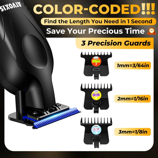 Alt view image 5 of 6 - ATVOXIS Zero Gap 9,000 RPM Brushless Professional T Blade Trimmer for Men: Cordless Hair/Beard Clipper Edger Liner Outliner with LED Display 300min Runtime Fast Charging Stand Travel Pouch