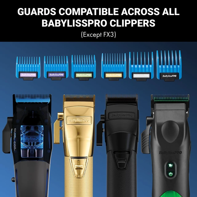 Alt view image 2 of 2 - BaBylissPRO Magnetic Clipper Guards, Compatible with All BaBylissPRO 2-Hole Clippers