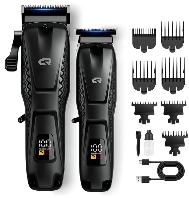 Main image of Barvelyy Electric Cordless Hair Clippers for Men, Professional Clippers and Trimmers for Hair Cutting, Mens Cordless Hair Clipper for Self-Haircut and Family Use