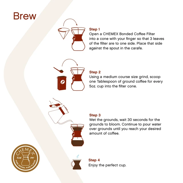 Alt view image 5 of 7 - Chemex Pour-Over Glass Coffeemaker - Classic Series - 10-Cup - Exclusive Packaging