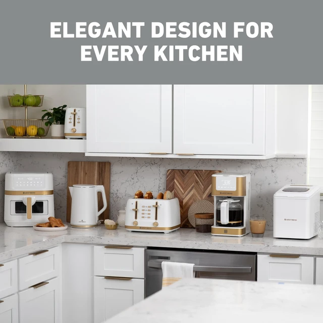 Alt view image 7 of 7 - West Bend Timeless 12-Cup Programmable Coffee Maker with Brew Strength Selector for Hot and Iced Coffee, Includes 1-4 Cup Brew Option and Permanent Filter