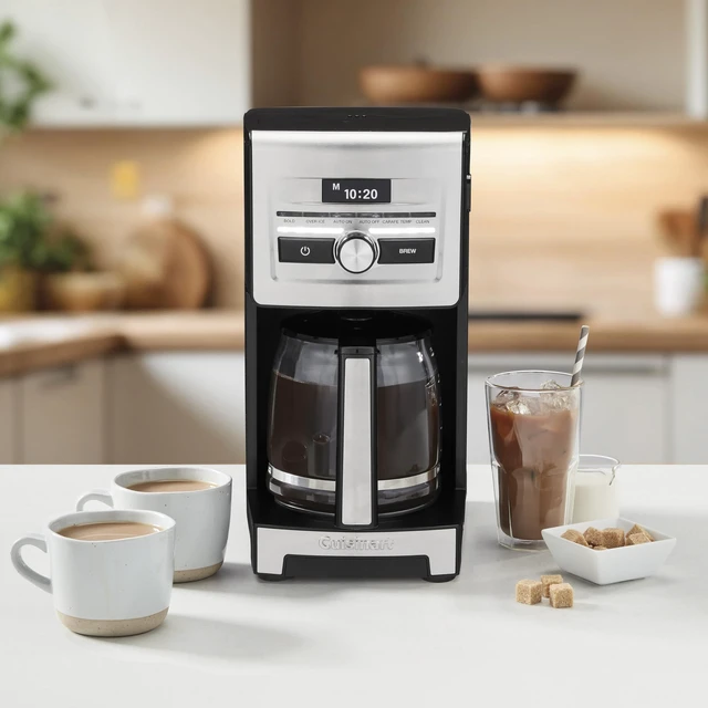 Alt view image 2 of 7 - Cuisinart Coffee Maker, Personal Brew, Programmable, 12-Cup, DCC-12 | Automatic coffee machine for home brewing convenience, adjustable brew strength, stainless steel/black