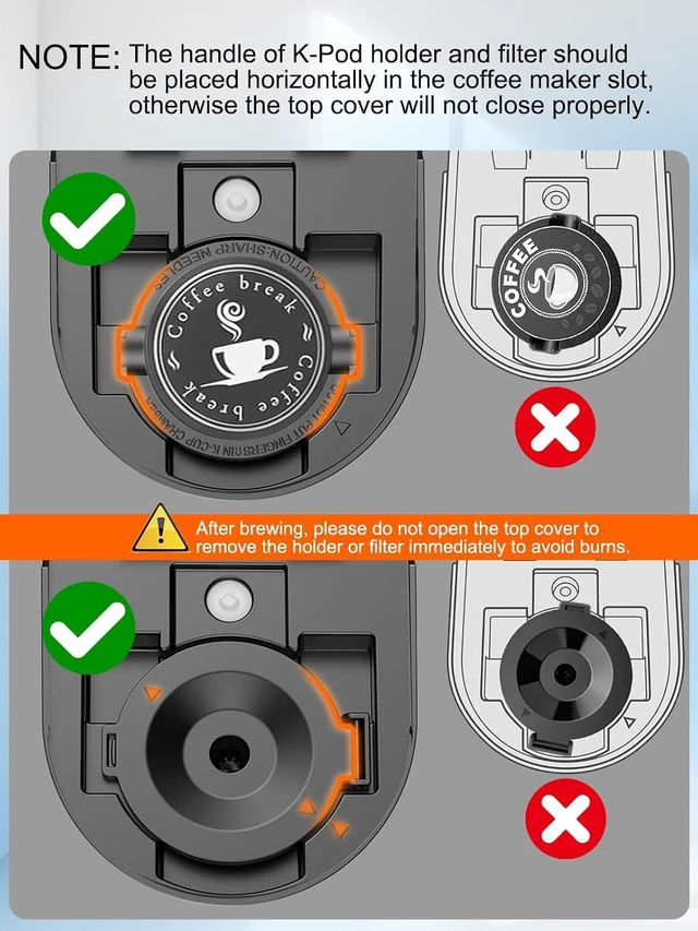 Alt view image 7 of 7 - Karosie Small Single Serve Coffee Maker, Fast Brew for Coffee Pods & Ground Coffee, 6-12 Oz Brew Sizes, One-Button Single Cup Coffee Maker, Coffee Machine with Descaling Reminder,Black
