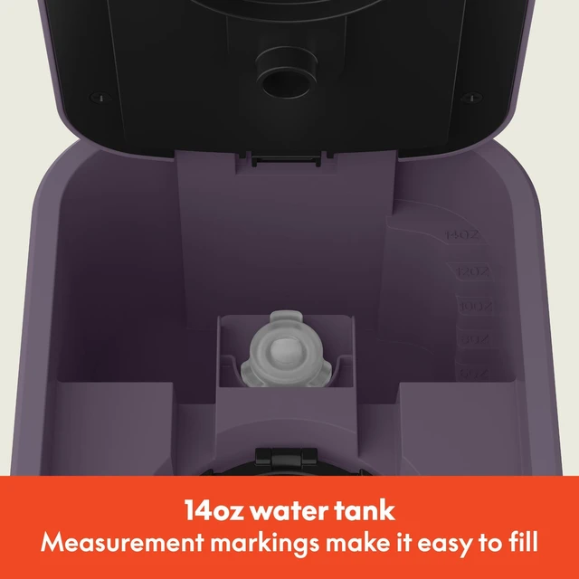 Alt view image 5 of 7 - bella K Cup Coffee Maker w/ Water Tank, Plum