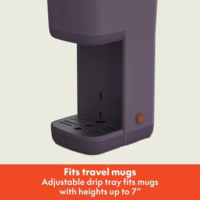 Alt view image 4 of 7 - bella K Cup Coffee Maker w/ Water Tank, Plum