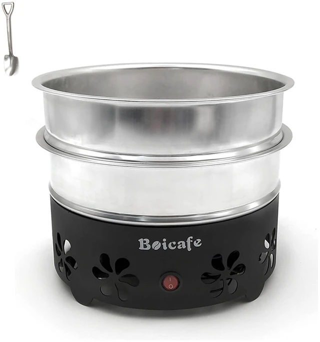 Main image of Boicafe Coffee Bean Cooler Electronic Bean Cooling Machine with 304 Stainless Steel Mesh Two Layers 1.3lb Big Capacity Household Roasting (2 Layers)