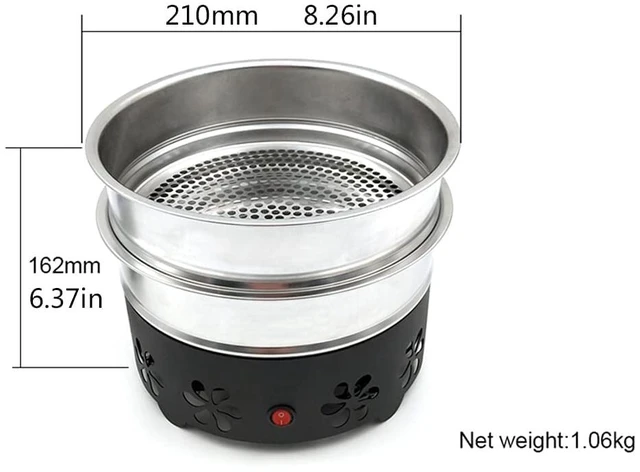 Alt view image 5 of 7 - Boicafe Coffee Bean Cooler Electronic Bean Cooling Machine with 304 Stainless Steel Mesh Two Layers 1.3lb Big Capacity Household Roasting (2 Layers)