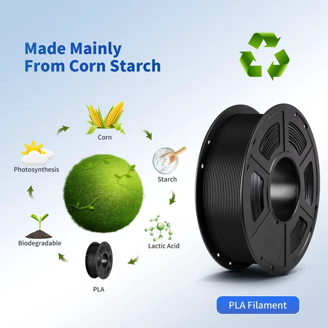 Alt view image 6 of 7 - ANYCUBIC 3D Printer Filament PLA Bundle 4KG, Black | Dimensional Accuracy +/- 0.02mm, 3D Printing PLA Filament, Reusable Spool, Fits for Most FDM 3D Printers