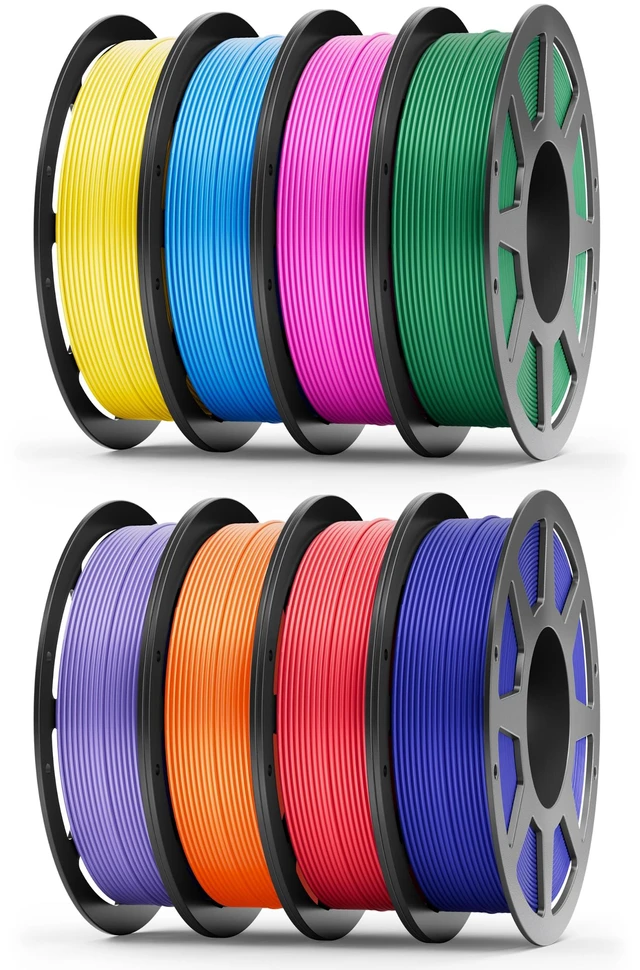Main image of INGEO PLA Plus Filament 1.75mm Bundle, 250g×8 for Bambu Lab 3D Printer | NatureWorks Pure PLA for Reliable Printing, Dimensional Accuracy ±0.03 mm, Red+Orange+Cyan+Yellow+Green+Blue+Purple+Magenta