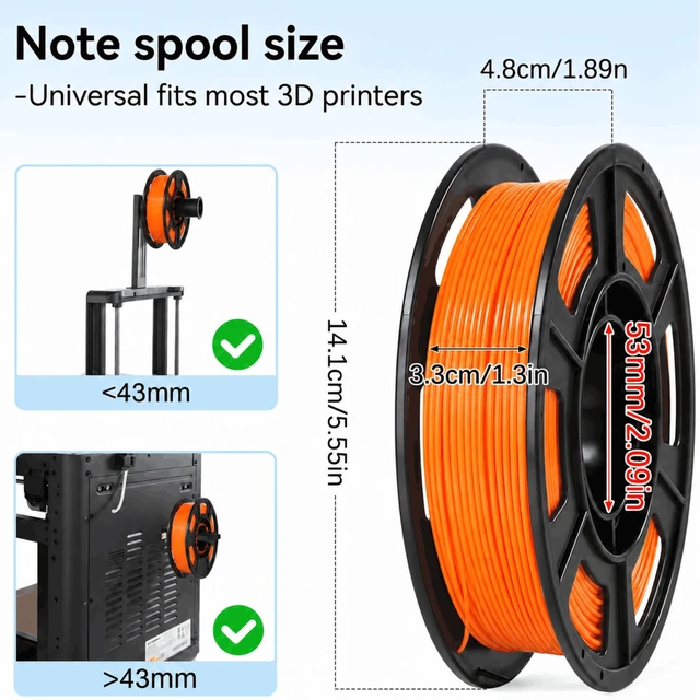 Alt view image 3 of 7 - Dynta 10 Colors 250g PLA 3D Printer Filament for Beginners, 1.75mm/±0.02mm | 2.5kg, Multicolor PLA Bundle, Neatly Wound, Individually Vacuum Packed, Compatible with Flashforge, Creality, Prusa+, Bambu