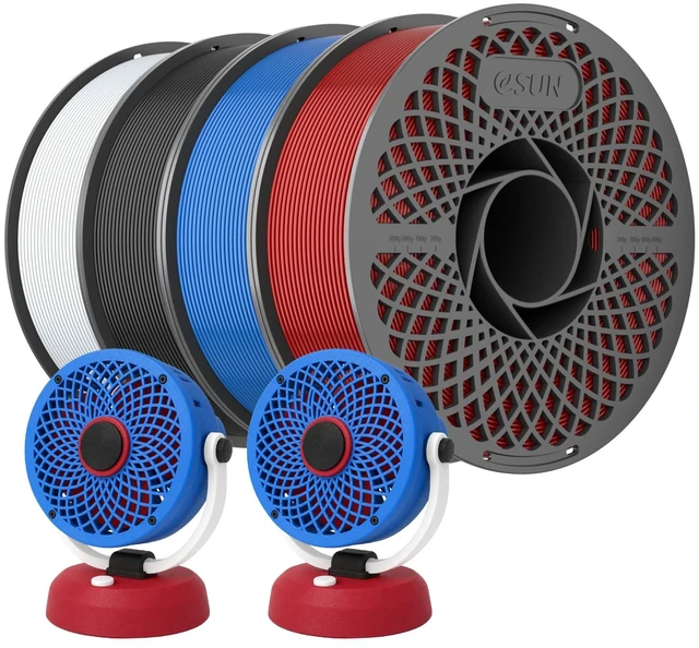 Main image of eSUN Basic PLA Fliament 3D Printer Fliament 4KG, High Speed PLA,Multicolor | 3D Printing Filament 1.75mm, Smooth Printing, Neatly Wound, +/-0.02mm Accuracy, Compatible with Most FDM 3D Printers