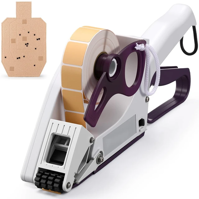 Main image of ElaraBerry Target Paster Gun, Handheld Label Applicator Shooting Targets | Manual Sticker Applicator for Paper Targets, Tape Dispenser for Range Maintenance, Quick Patch Tool for Training