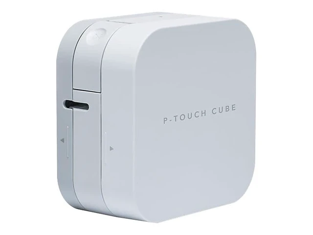 Alt view image 3 of 6 - Brother P-Touch Cube Color Smartphone Label Maker, Bluetooth Wireless Technology, Multiple Templates Available for Apple & Android Compatible White
