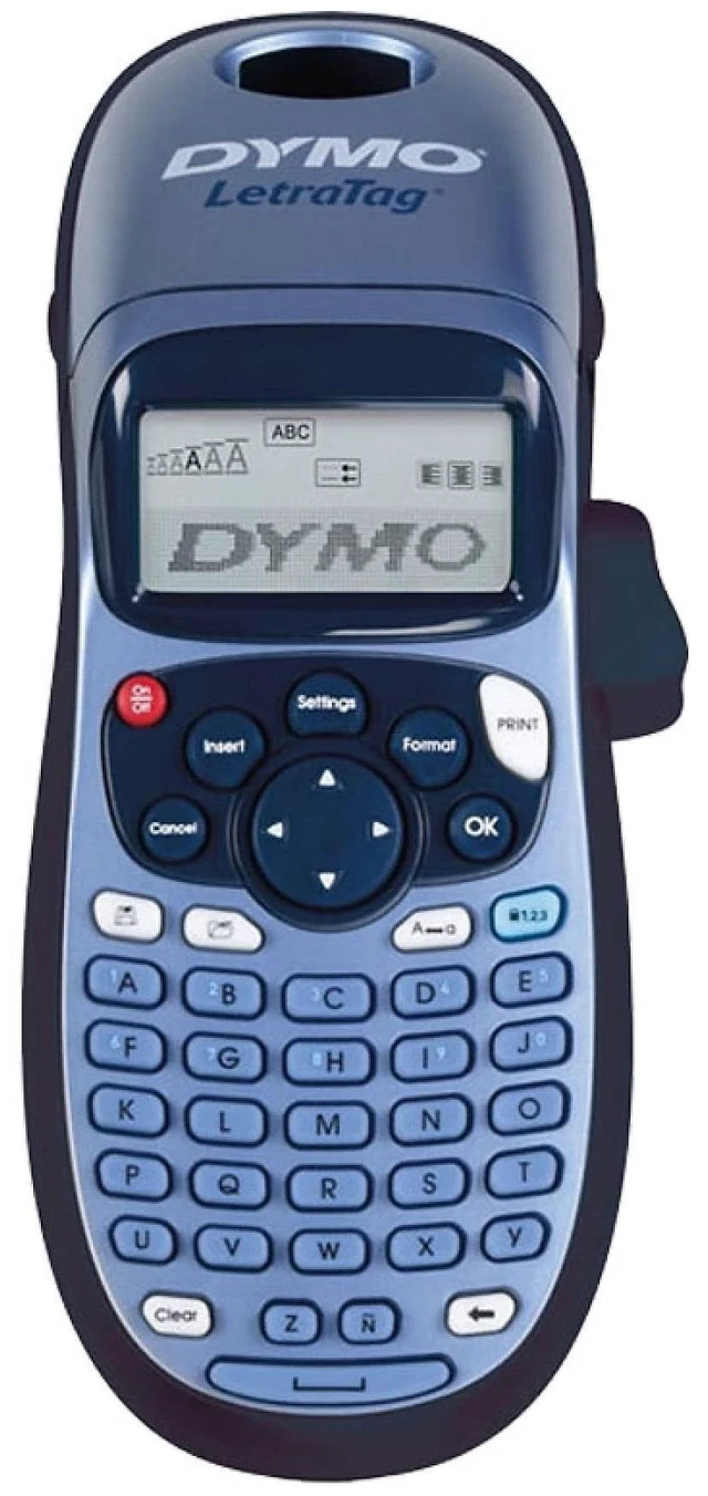 Main image of Dymo LetraTag LT-100H Plus Label Maker ABC Keyboard, Blue